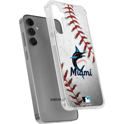 MLB Miami Marlins Game Ball Galaxy S24 Plus Clear Case